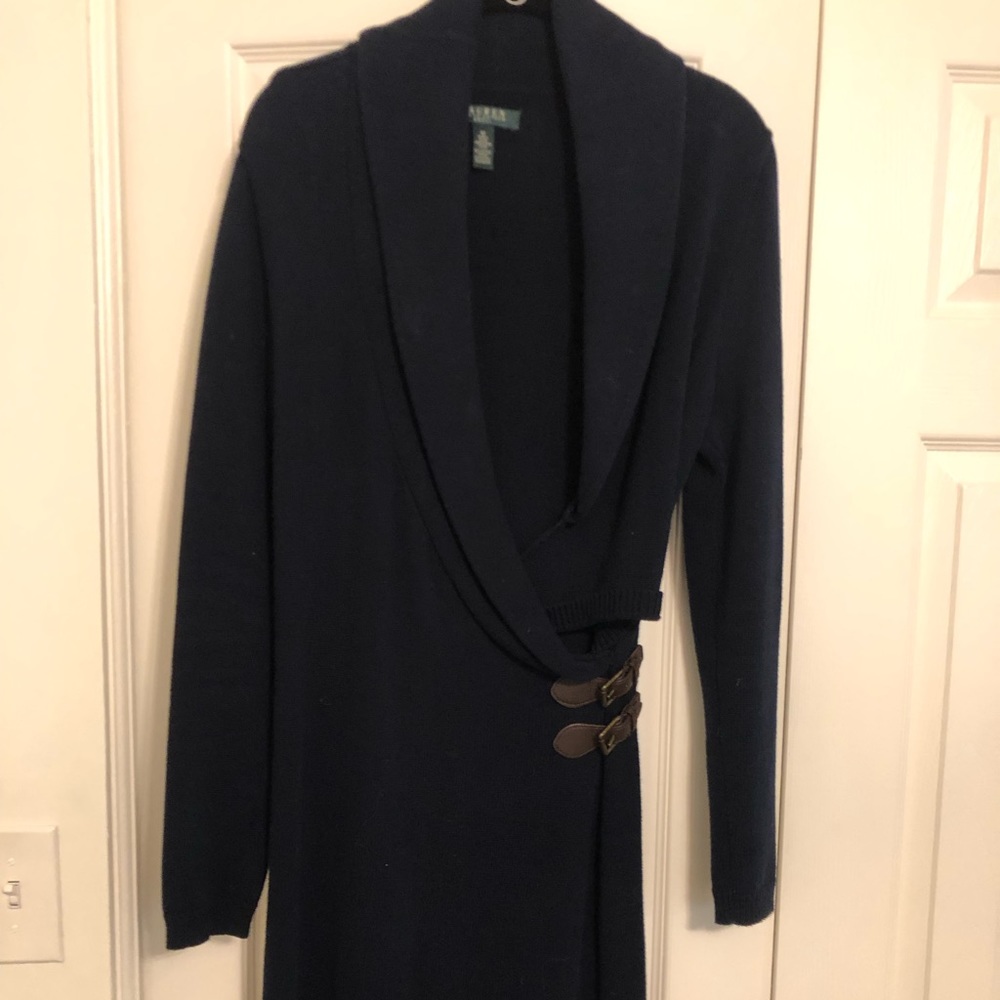 Ralph Lauren Navy Blue Sweater Dress